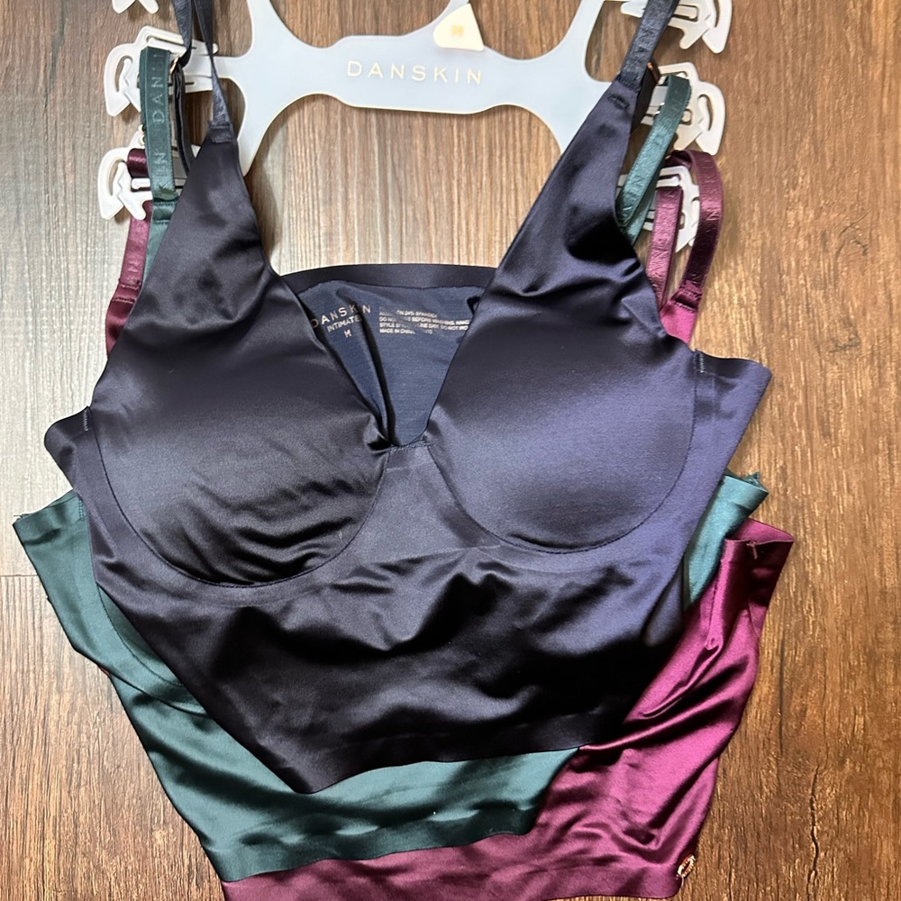 Danskin Intimates Pack of 3 Bralettes